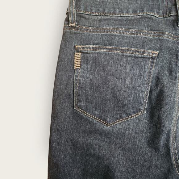 Paige Jeans Women's Sz 33" High Rise Manhattan Straight Frayed Hem Stretch - Picture 7 of 12